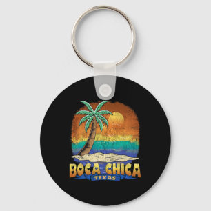 Boca Chica Texas Vintage Distressed Souvenir Key Ring