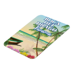 Boca del Drago Panama Beach travel poster Magnet