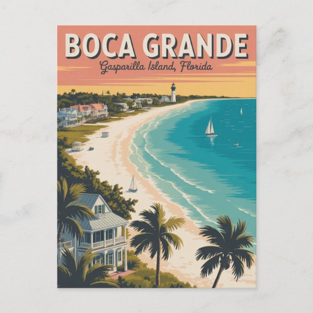 Boca Grande, Gasparilla Island Postcard (Front)