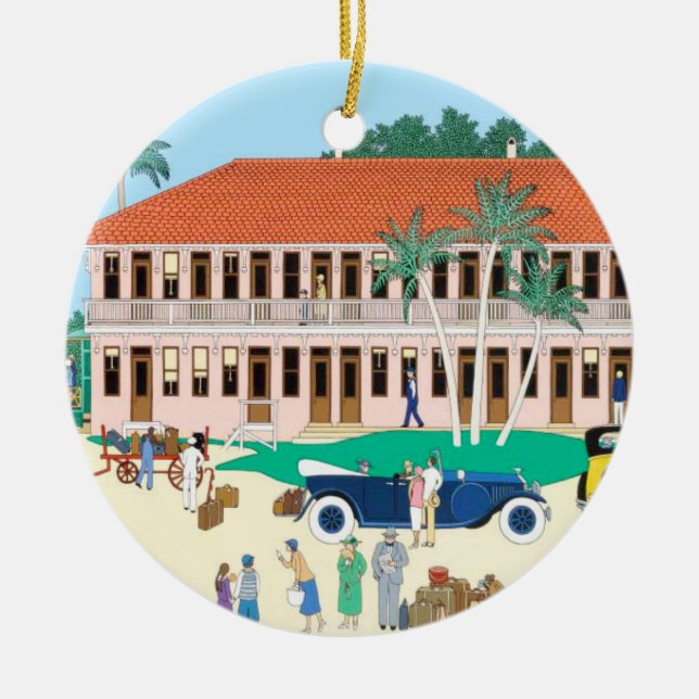 Boca Grande Railroad Depot Ornament (Front)