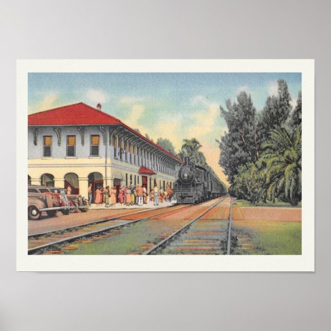 Boca Grande Railroad Station Poster (Front)