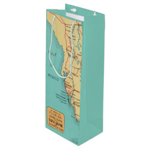 Boca Grande Useppa Island Map Wine Gift Bag