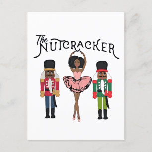 Boca Raton Black Nutcracker Funny Christmas Holiday Postcard