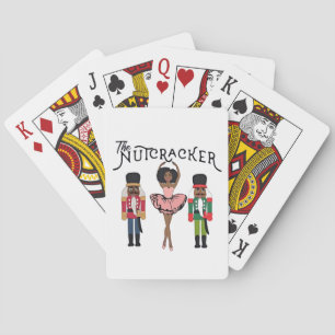 Boca Raton Black Nutcracker Funny Christmas Playing Cards