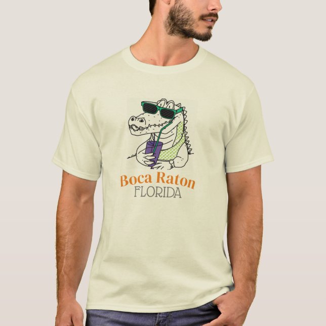Boca Raton Florida Alligator Tee (Front)