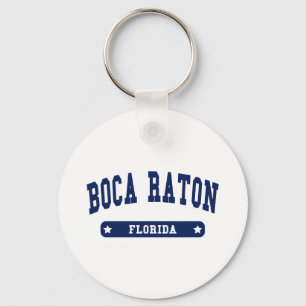 Boca Raton Florida College Style t shirts Key Ring