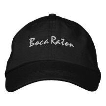 Boca Raton Florida Embroidered Baseball Hat