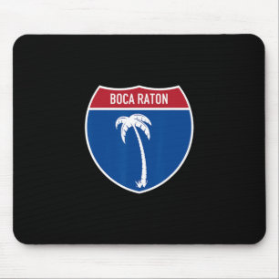 Boca Raton Florida Fl Interstate Highway Vacation Mouse Pad