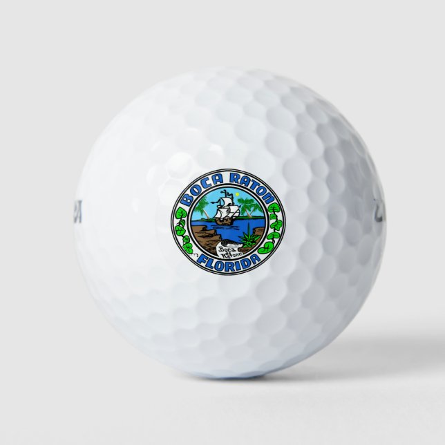 Boca Raton Florida Golf Balls (Front)