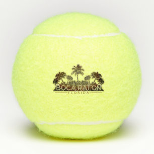 Boca Raton Florida palm tree tennis ball