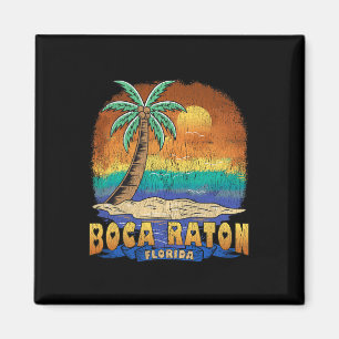 Boca Raton Florida Vintage Distressed Souvenir Magnet