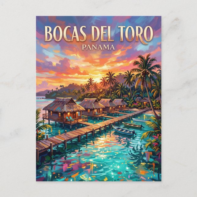 Bocas del Toro Panama Postcard (Front)