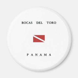 Bocas Del Toro Panama Scuba Dive Flag Magnet