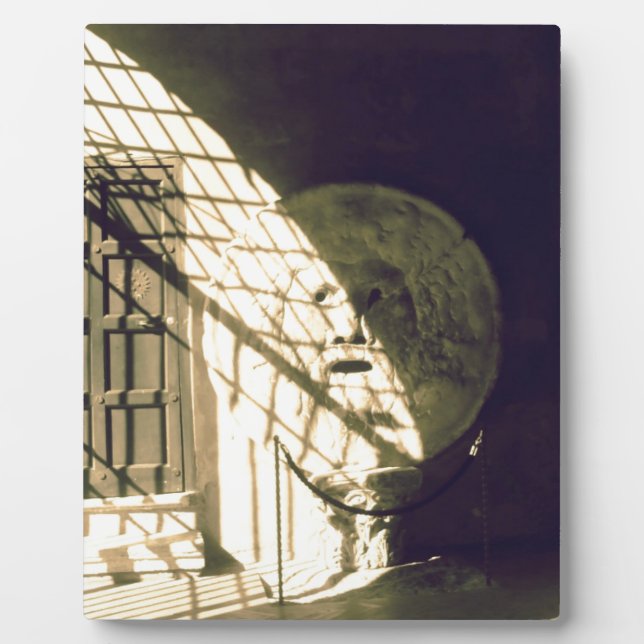 Bocca della Verita (The Mouth of Truth) Plaque (Front)