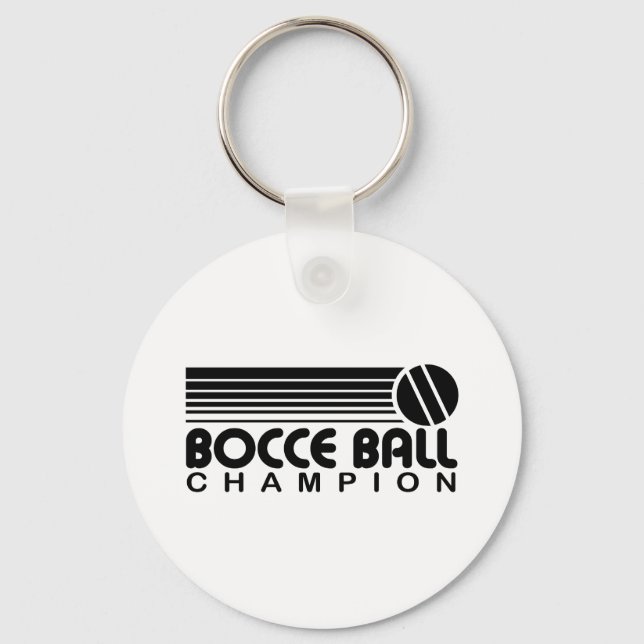 Bocce Ball Champion Key Ring (Front)