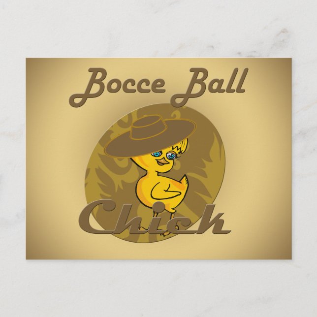 Bocce Ball Chick #6 Postcard (Front)