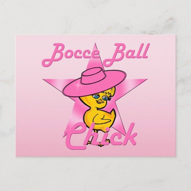 Bocce Ball Chick #8 Postcard (Front)