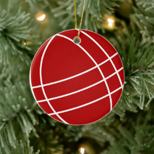 Bocce ball Christmas tree ornament