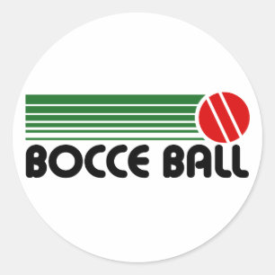 Bocce Ball Classic Round Sticker