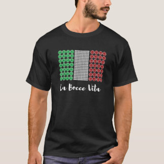Bocce Ball Game Italy Flag Italian Gifts T-Shirt
