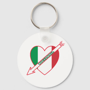 Bocce Ball Italy Flag Key Ring