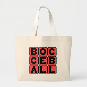 Bocce Ball, Lawn Game Large Tote Bag