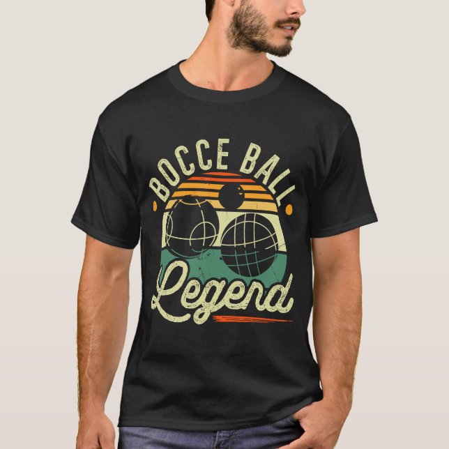Bocce Ball Legend Boccia Player T-Shirt (Front)
