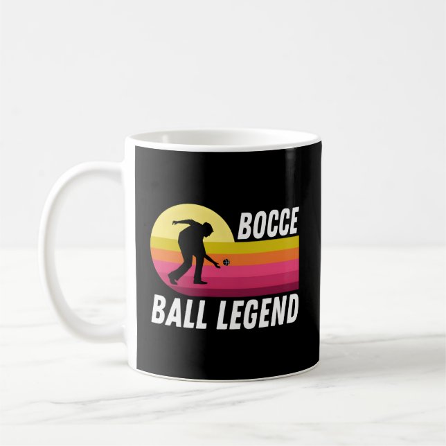 Bocce Ball Legend Coffee Mug (Left)