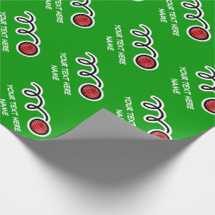 Bocce ball pattern wrapping paper   Custom design