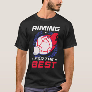 Bocce Ball Player Aiming For The Best T-Shirt