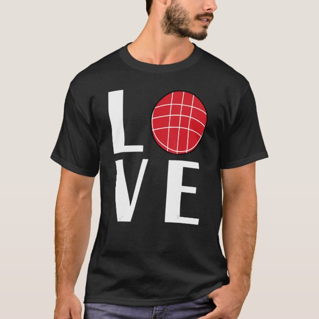 Bocce Ball Player LOVE T-Shirt (Front)