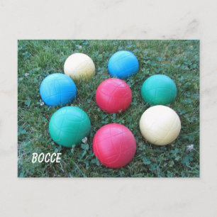 Bocce Balls Postcard