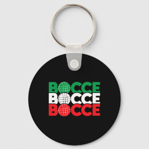 Bocce - Byll Game Enthusiast Lawn Bowling Boule Bo Key Ring