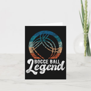 Bocce Byll Legend - Lawn Bowling Game Boule Byll F Card