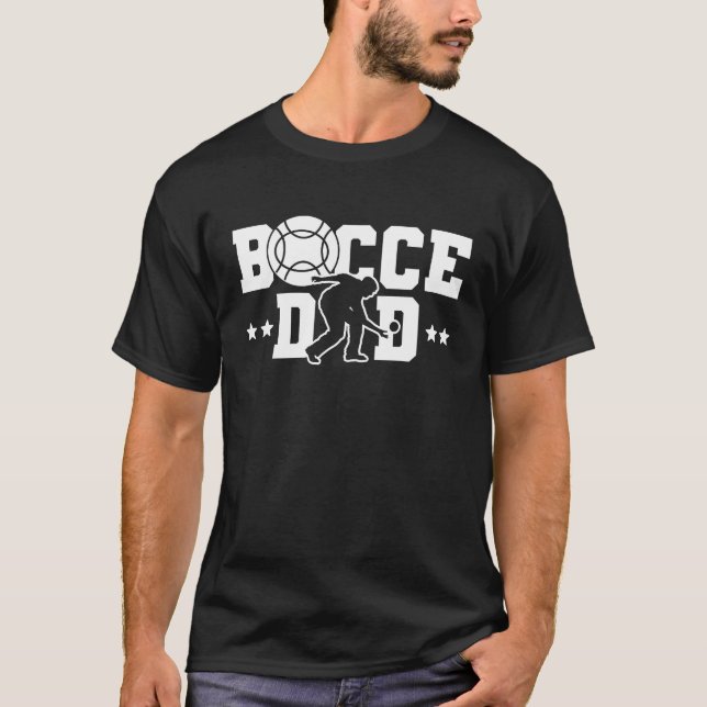 Bocce Dad Dad Daddy Fathers Day Bocce Ball Player T-Shirt (Front)