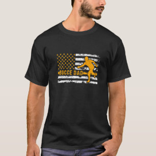 Bocce Dad USA US Flag Bocce Players For Sport Bocc T-Shirt