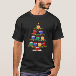 Bocce Lover Xmas Lighting Santa Bocce Christmas Tr T-Shirt