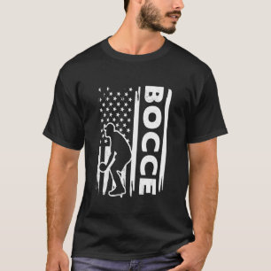 Bocce sports US flag graphic concept T-Shirt