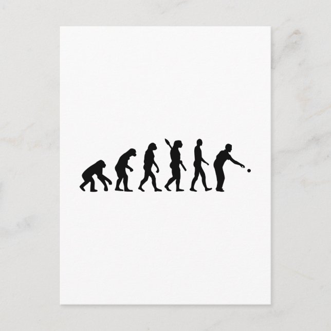 Boccia boule evolution postcard (Front)