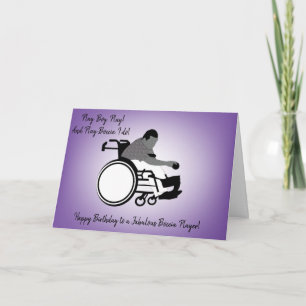 Boccia Boy In Wheelchair Card