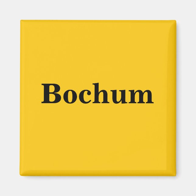 Bochum Magnet Schild Gold Gleb (Front)