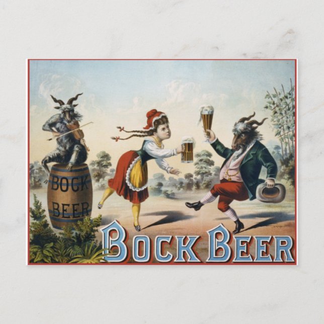 Bock Beer Postcard (Front)