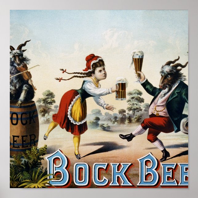 Bock beer poster (Front)