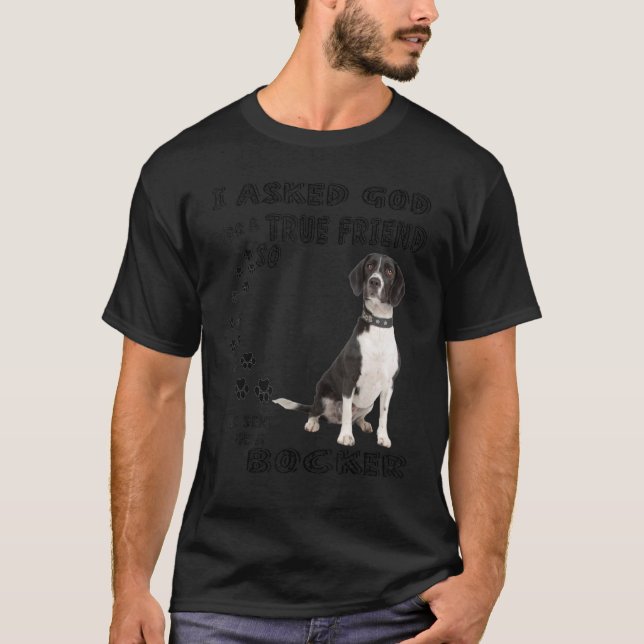 Bocker Quote Mum Dad Costume Beagle Cocker Spaniel T-Shirt (Front)