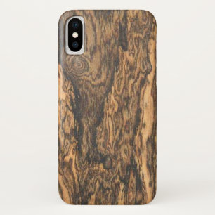 Bocote (wood) Finish iPhone X Case