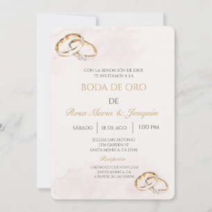 Boda de oro editable invitation