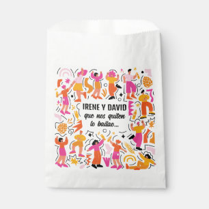 Boda Festivalale - Baile Disco - Orange and Pink Favour Bag