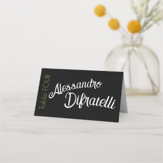 Boda Papel Picado Mexico Folk Art Name Place Card 