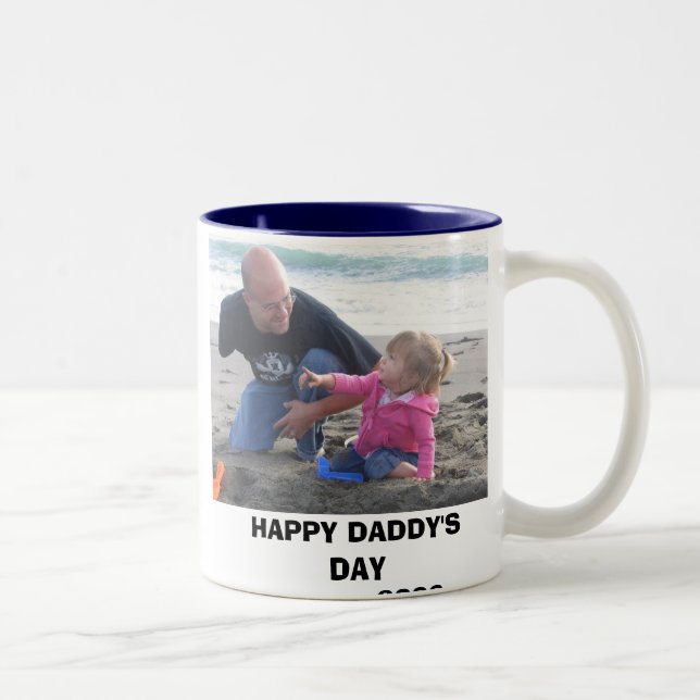 bodega bay 038, HAPPY DADDY'S DAY            2006 Two-Tone Coffee Mug (Right)