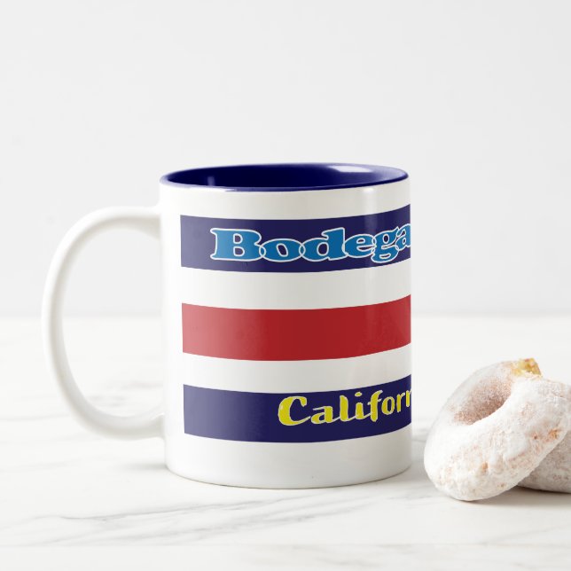 Bodega Bay Mug with Anchor (With Donut)